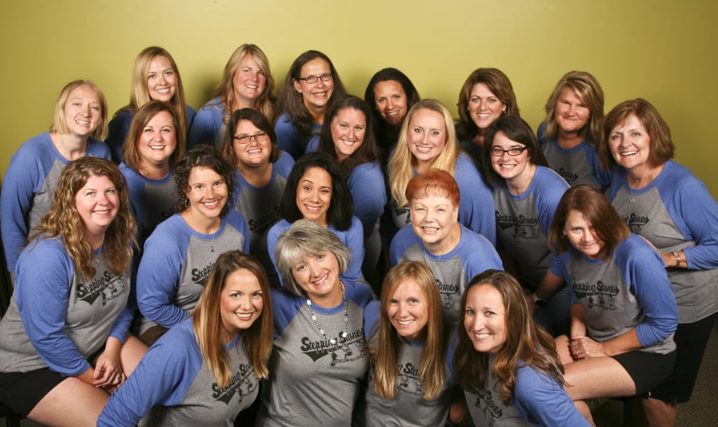 Womens Ministry photograph in matching T's